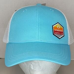 Blood Donation Baseball Cap Trucker Hat Oneblood Mesh Snapback Adjust NWT OSFA